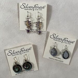 Silver Forest Earrings NWT